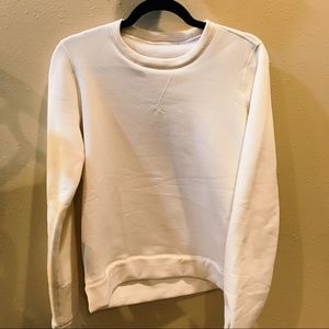 White lululemon Keep It Cozy crew neck